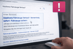 Organigramm zum Ablauf des vorläufigen Insolvenzverfahrens bei einer Rechtsanwaltsgesellschaft mit Darstellung der Rolle des Insolvenzverwalters, laufender Gerichtsverfahren und Mandantenrechte